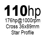 W2500 Series PTO Shaft 110HP Star