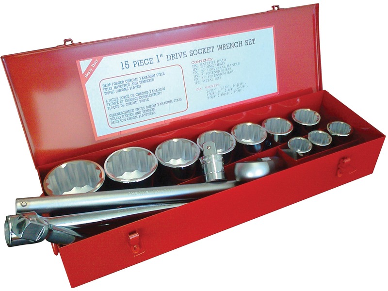 15 Pce Socket Set 1 Inch Dr Imperial New and second