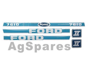 Decal Set Ford 7610 with Cab