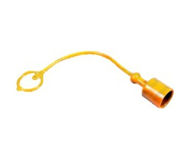 YELLOW HYD CAP=1/2 QR COUPL