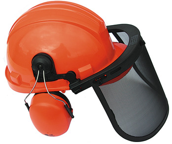 Helmet Muffler & Visor Combo Orange