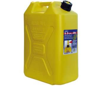 Fuel Can 20 Litre Tall Yellow. Diesel.