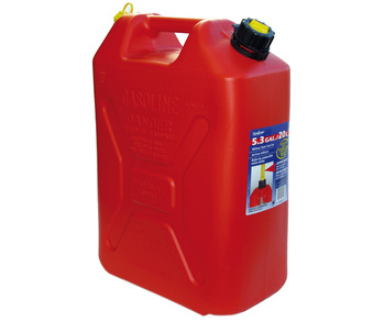 Fuel Can 20 Litre Tall Red.