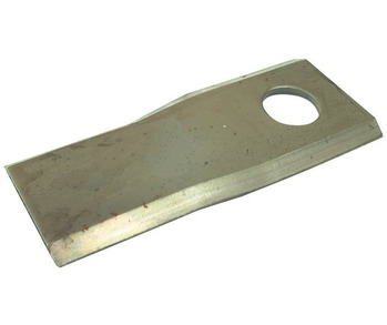 Mower Blade RH- Twisted blade, top edge sharp - 107 x 45x4mm