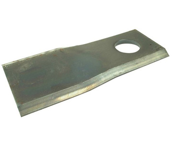 Mower Blade LH- Twisted blade, top edge sharp - 107 x 45x4mm