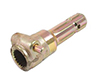 Brass connector piece for hoses